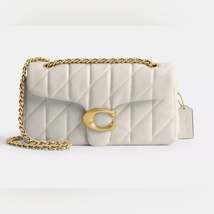 Coach Quilted White Shoulder Bag